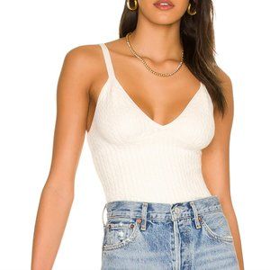 Alice + Olivia Kenna Cable Cropped Sweater Tank